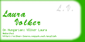 laura volker business card
